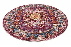 Tapis rond - Idri (bordeaux/multicolore)