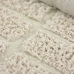 Tapis rond - Ikara Natural Cotton Shaggy (crème)