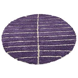 Tapis rond - Ikara Natural Cotton Shaggy (violet)