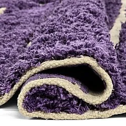 Tapis rond - Ikara Natural Cotton Shaggy (violet)