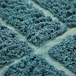 Tapis rond - Ikara Natural Cotton Shaggy (turquoise)