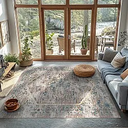 Tapis Wilton - Javis (bleu/multicolore)