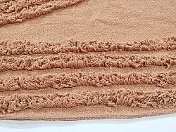 Tapis rond - Jovie Natural Cotton Shaggy (terre cuite)