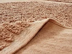 Tapis rond - Jovie Natural Cotton Shaggy (terre cuite)