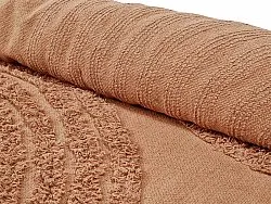 Tapis rond - Jovie Natural Cotton Shaggy (terre cuite)