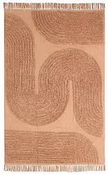 Tapis à poils longs - Jovie Natural Cotton Shaggy (terre cuite)