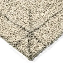 Tapis à poils longs - Kairi Natural Cotton Shaggy (beige/taupe)