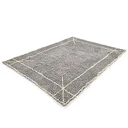 Tapis à poils longs - Kairi Natural Cotton Shaggy (gris/beige)
