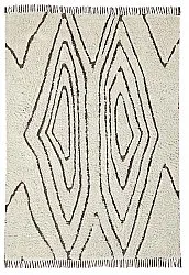 Tapis à poils longs - Kindon Natural Cotton Shaggy (umazano bela/rjava)
