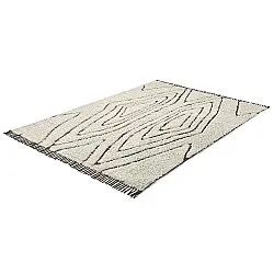Tapis à poils longs - Kindon Natural Cotton Shaggy (umazano bela/rjava)