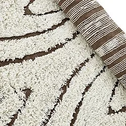 Tapis à poils longs - Kindon Natural Cotton Shaggy (umazano bela/rjava)