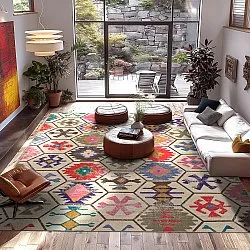 Tapis Wilton - Kulu (multicolore)