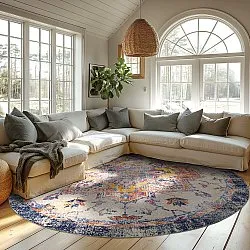 Tapis rond - Lamta (multicolore)