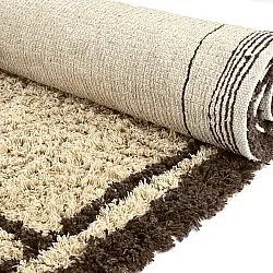 Tapis shaggy - Lana Natural Cotton Shaggy (beige/marron)