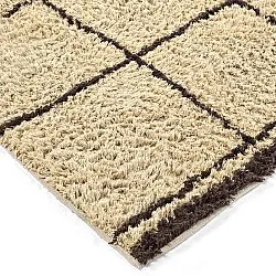 Tapis shaggy - Lana Natural Cotton Shaggy (beige/marron)