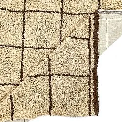 Tapis shaggy - Lana Natural Cotton Shaggy (beige/marron)