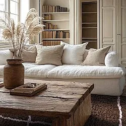 Tapis à poils longs - Lana Natural Cotton Shaggy (marron)