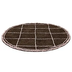 Tapis rond - Lana Natural Cotton Shaggy (marron)