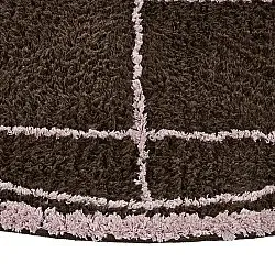 Tapis rond - Lana Natural Cotton Shaggy (marron)