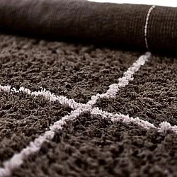Tapis rond - Lana Natural Cotton Shaggy (marron)