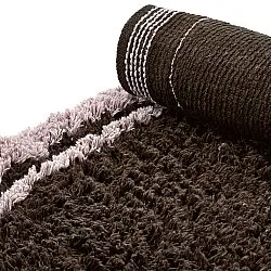 Tapis rond - Lana Natural Cotton Shaggy (marron)