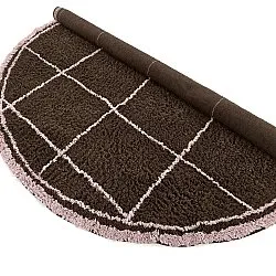 Tapis rond - Lana Natural Cotton Shaggy (marron)