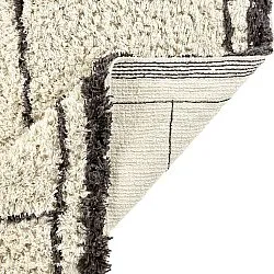 Tapis shaggy - Lana Natural Cotton Shaggy (crème/gris foncé)
