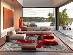 Tapis Wilton - Lice (rouge/multicolore)