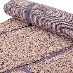 Tapis rond - Lindley Natural Cotton Shaggy (roza/vijolična)