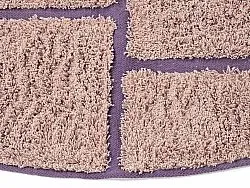 Tapis rond - Lindley Natural Cotton Shaggy (roza/vijolična)