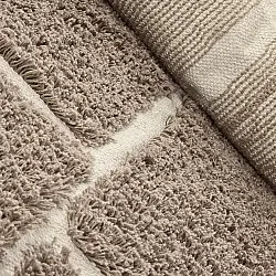 Tapis à poils longs - Lindley Natural Cotton Shaggy (taupe/siva)