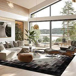 Tapis Wilton - Livada (noir/multicolore)