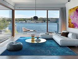 Tapis Wilton - Lynton (bleu foncé)
