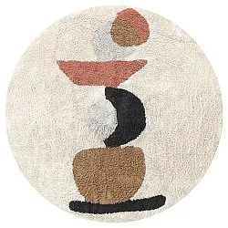 Tapis rond - Mantona Natural Cotton Shaggy (multi)