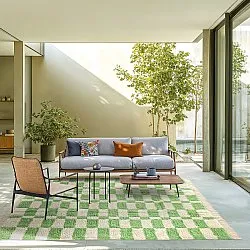 Tapis shaggy - Maranello Natural Cotton Shaggy (vert)