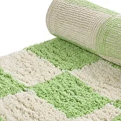 Tapis shaggy - Maranello Natural Cotton Shaggy (vert)