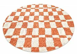 Tapis rond - Maranello Natural Cotton Shaggy (orange)