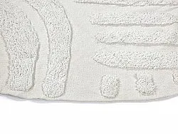 Tapis rond - Margo Natural Cotton Shaggy (blanc cassé)