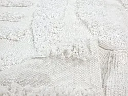 Tapis rond - Mavis Natural Cotton Shaggy (blanc cassé)