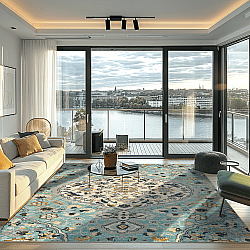 Tapis Wilton - Mojácar (bleu)