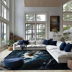 Tapis Wilton - Narbolia (bleu/multicolore)