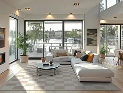 Tapis Wilton - Nevada (beige/blanc)