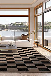Tapis Wilton - Nevada (noir/marron)