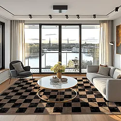 Tapis Wilton - Nevada (noir/marron)