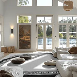 Tapis Wilton - Olympia (noir/blanc)