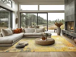 Tapis Wilton - Palau (doré/beige/bleu)