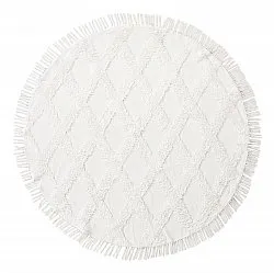 Tapis rond - Pamplona Natural Cotton Shaggy (blanc cassé)