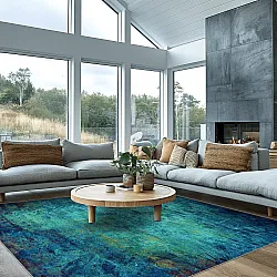Tapis Wilton - Pardos (bleu)