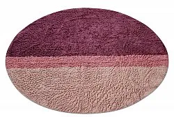 Tapis rond - Pione Natural Cotton Shaggy (rose)
