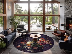 Tapis rond - Rich Flowers (multi)